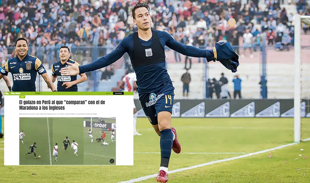 Cristian Benavente anotó su tercer tanto con Alianza Lima en la Liga 1. Foto: composición Cristian Benavente anotó su tercer tanto con Alianza Lima en la Liga 1. Foto: composición