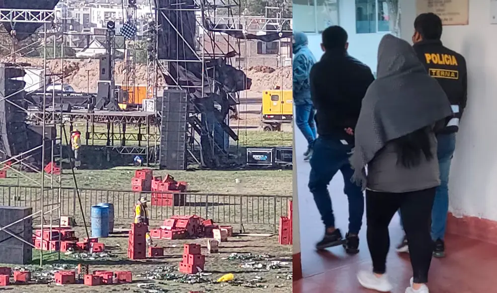 Las intervenciones se realizaron en el interior del estadio Arturo Díaz Huertas el último domingo. Foto: PNP Las intervenciones se realizaron en el interior del estadio Arturo Díaz Huertas el último domingo. Foto: PNP