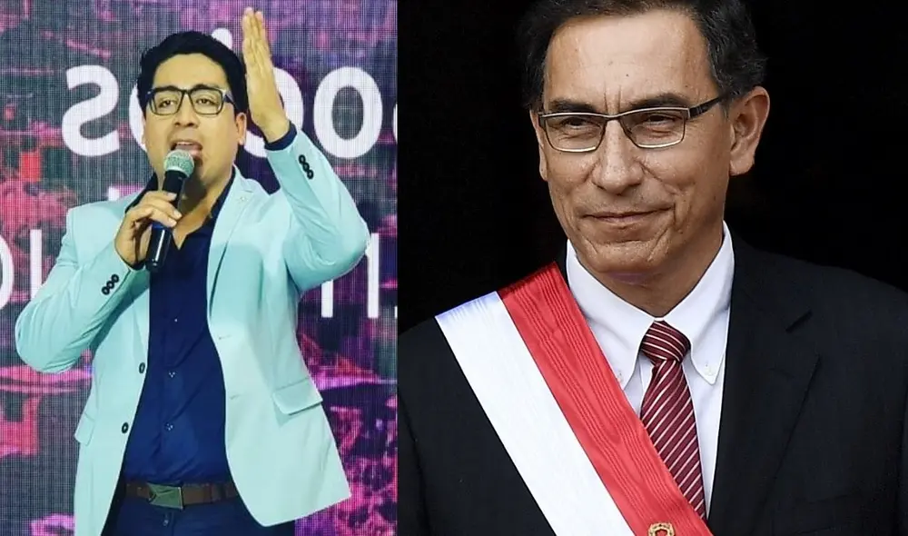 Imitador de Martín Vizcarra niega ser la voz detrás de los audios del expresidente. Foto: Composición/MiguelMoreno/Facebook