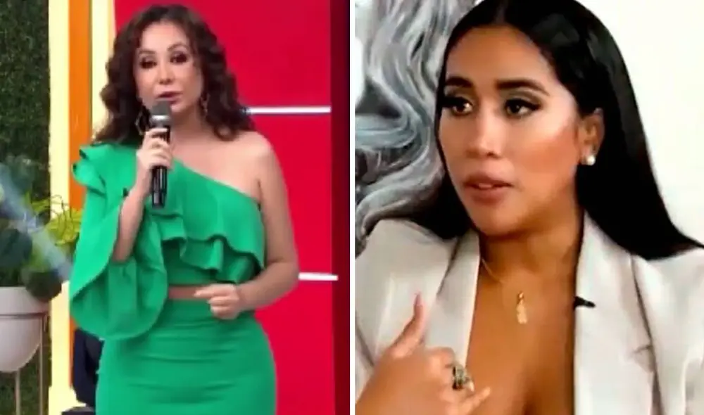 Melissa Paredes puso en duda los sentimientos de Rodrigo Cuba y Janet Barboza le recordó su versión anterior. Foto: captura América TV