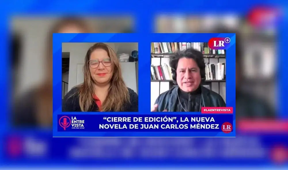 Juan Carlos Méndez, escritor y periodista, acerca de su nueva novela "Cierre de edición". Foto: captura de LR+ Juan Carlos Méndez, escritor y periodista, acerca de su nueva novela "Cierre de edición". Foto: captura de LR+