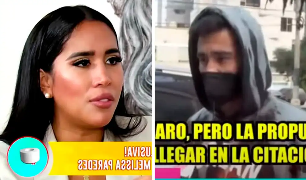 Rodrigo Cuba se mostró muy incómodo por la nueva conciliación convocada por Melissa Paredes. Foto: captura América TV/Willax TV