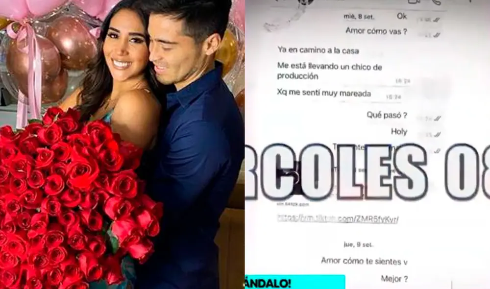 Melissa Paredes y Rodrigo Cuba habrían seguido juntos hasta el 19 de octubre. Foto: composición/ Instagram/ Melissa Paredes/ Willax TV