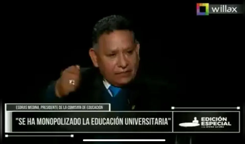 Luego de la entrevista la Sunedu, esclareció en sus redes sociales las supuestas difamaciones. Foto: captura Willax Luego de la entrevista la Sunedu, esclareció en sus redes sociales las supuestas difamaciones. Foto: captura Willax