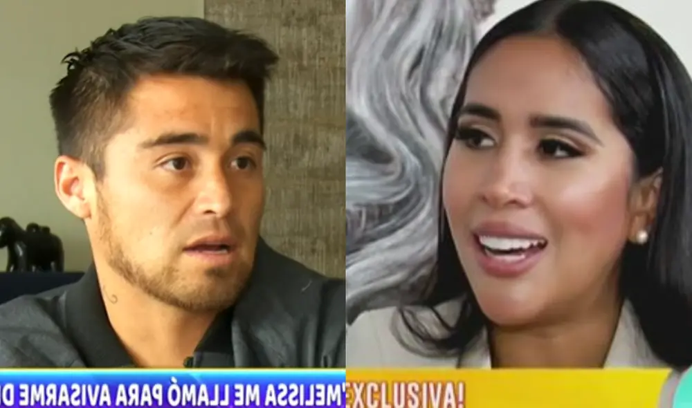 Rodrigo Cuba reveló cómo fue el comportamiento de Melissa Paredes tras ampay. Foto: Composición LR / ATV / América TV. Rodrigo Cuba reveló cómo fue el comportamiento de Melissa Paredes tras ampay. Foto: Composición LR / ATV / América TV.