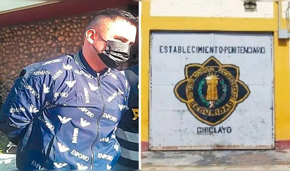 Gianfranco Céspedes Silva cumple prisión preventiva en el penal de Chiclayo. Foto: Composición La República