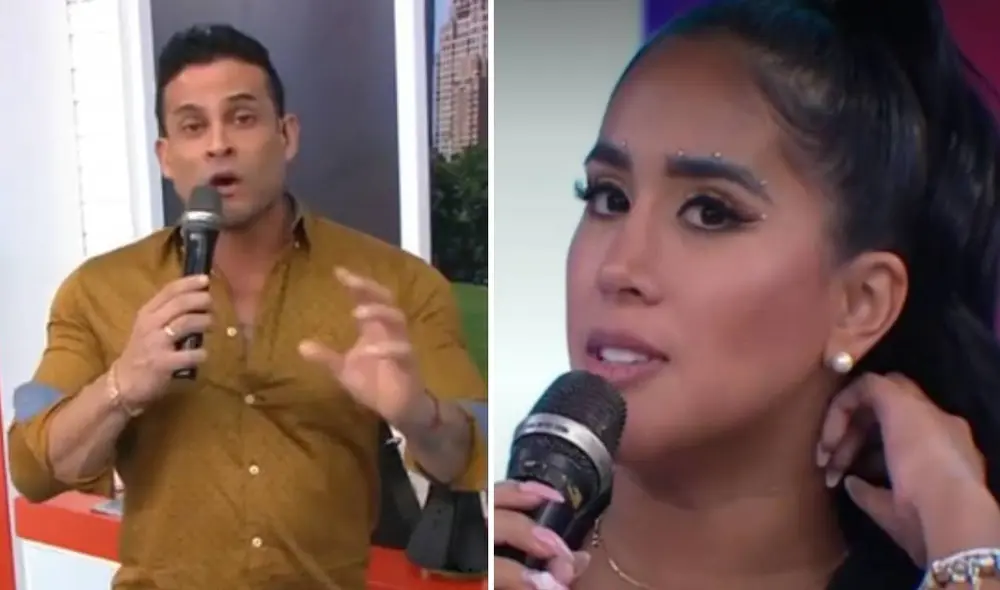 Melissa Paredes causó polémica por la foto que le envió a Rodrigo Cuba. Foto: captura América TV Melissa Paredes causó polémica por la foto que le envió a Rodrigo Cuba. Foto: captura América TV