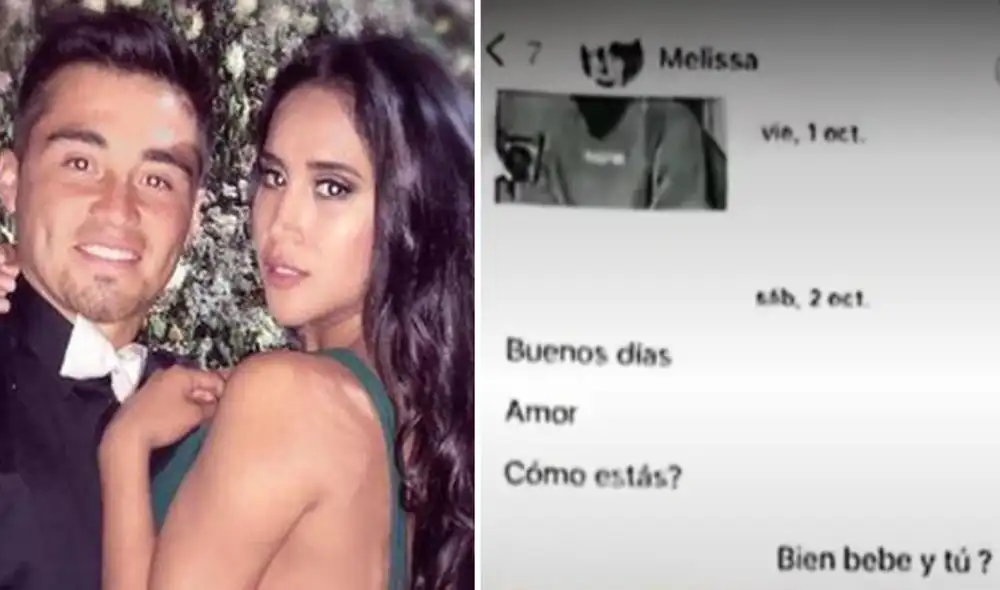 Conversaciones entre Melissa Paredes y el 'Gato' Cuba revelarían relación antes del ampay. Foto: composición/Instagram/Amor y fuego/La República