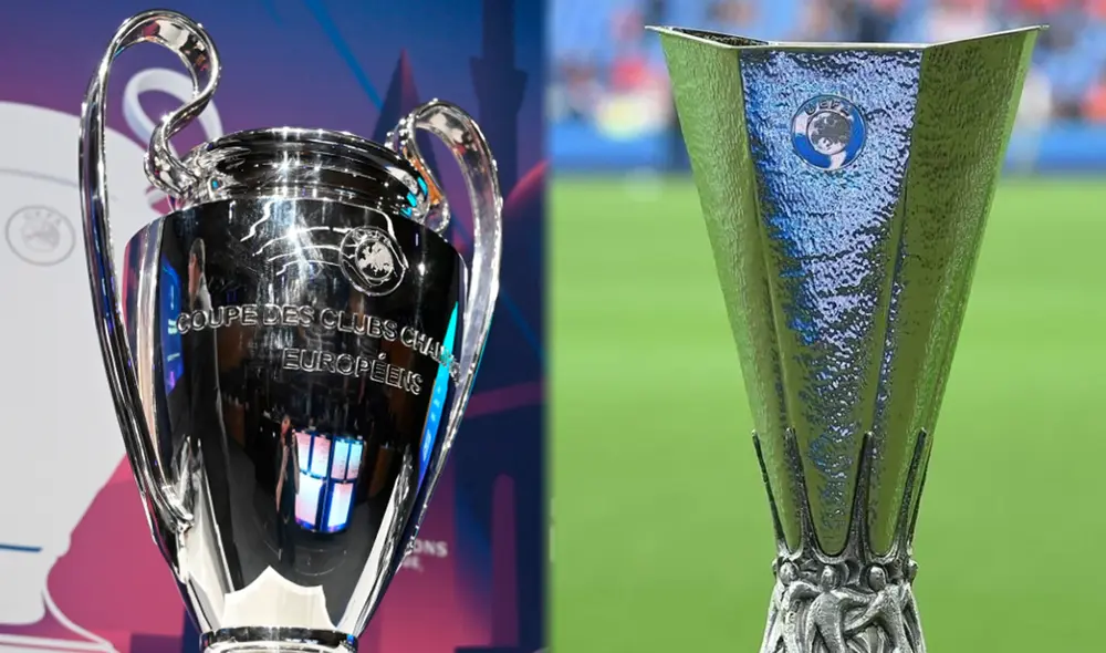 La Champions y Europa League son los torneos de clubes más importantes de la UEFA. Foto: composición AFP/UEFA La Champions y Europa League son los torneos de clubes más importantes de la UEFA. Foto: composición AFP/UEFA
