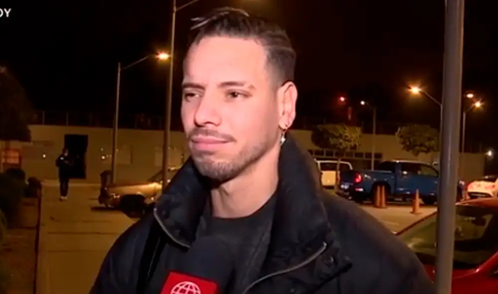 Anthony Aranda asegura que no es una falta de respeto estar cerca a la hija de Melissa Paredes. Foto: captura América TV/ATV