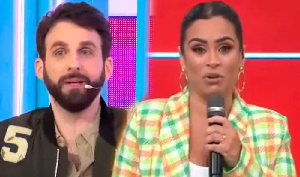 Rodrigo González se burla de Ethel Pozo por presumir su entrevista con Melissa Paredes. Foto: composición LR/captura América TV