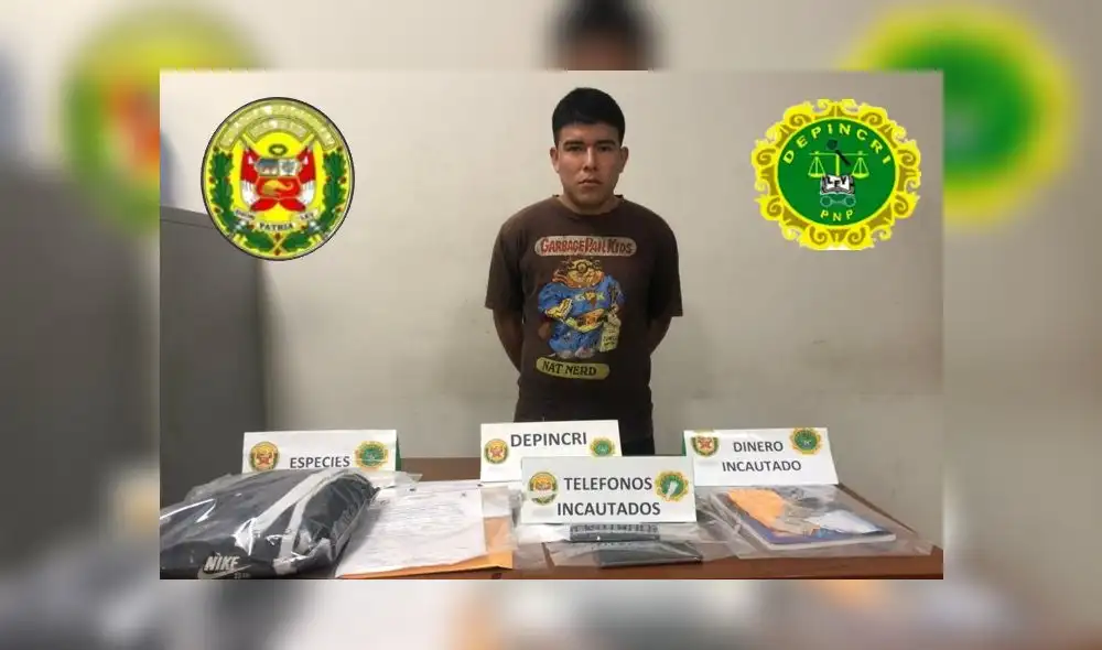 Sujeto fue delatado por un menor de edad que fue capturado el 3 de marzo. Foto: PNP