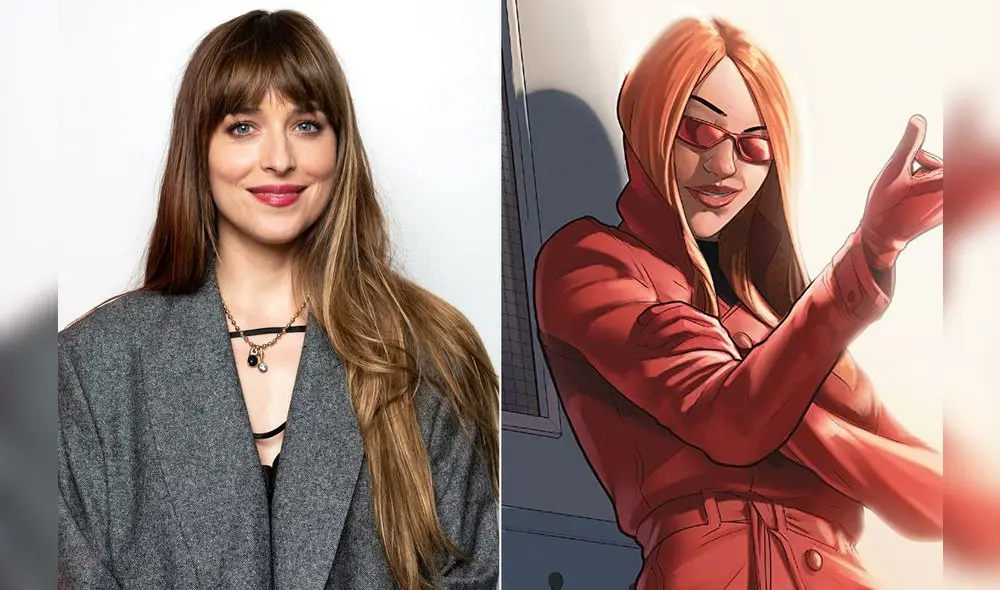Dakota Johnson es la protagonista, que en los cómics tiene poderes sensoriales psiónicos que le permiten leer la mente de la gente. Foto: Enterteinment Weekly
