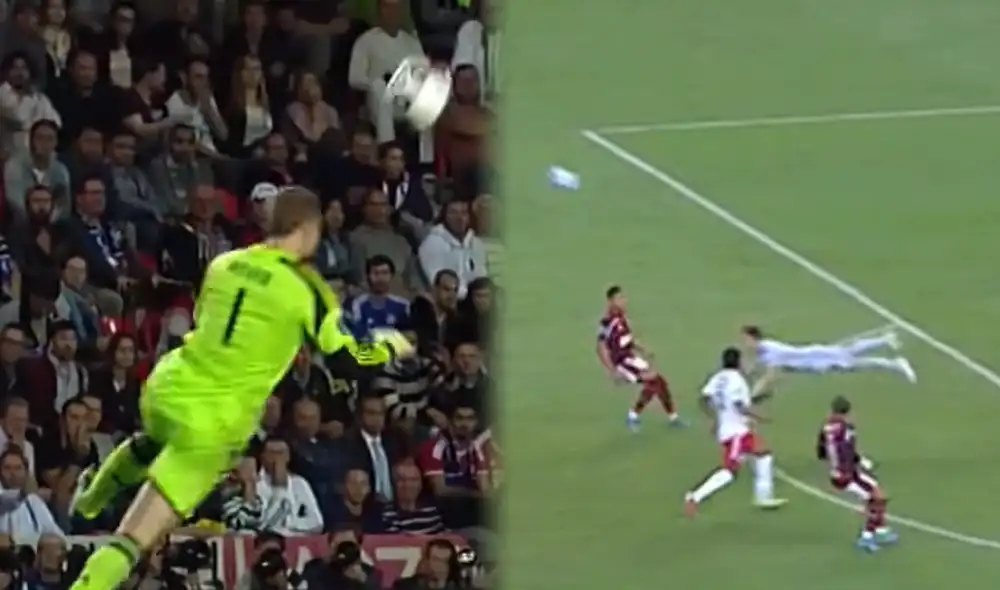 El portero peruano tuvo una curiosa jugada en el Maracaná. Foto: Champions League/ESPN