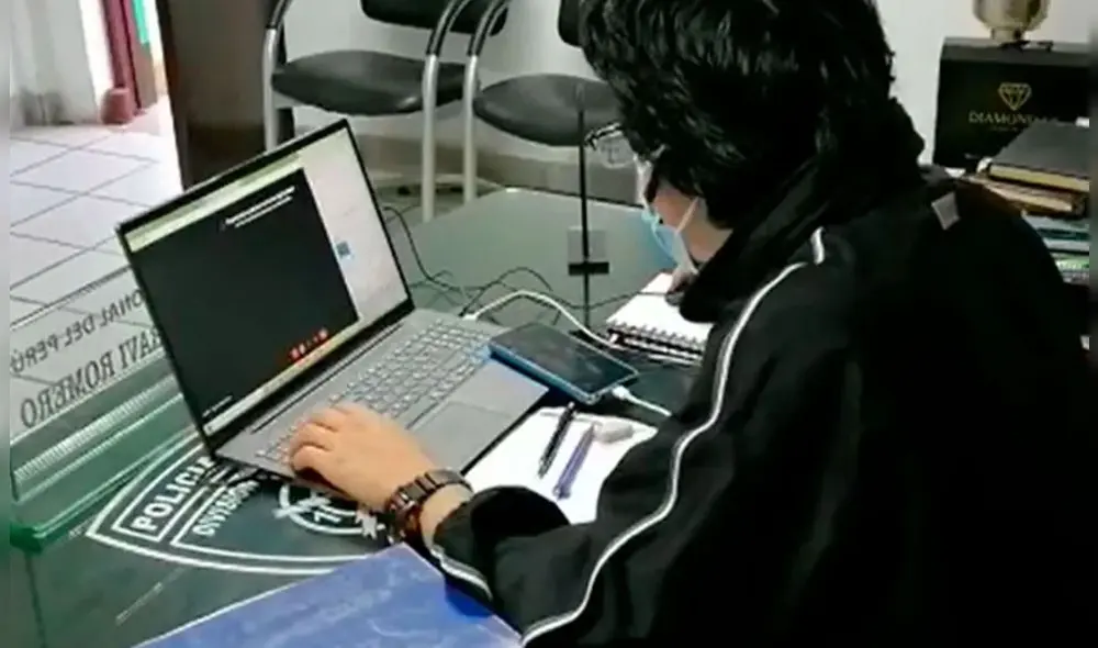 Joven logró rendir su prueba gracias a la PNP. Foto: Exitosa