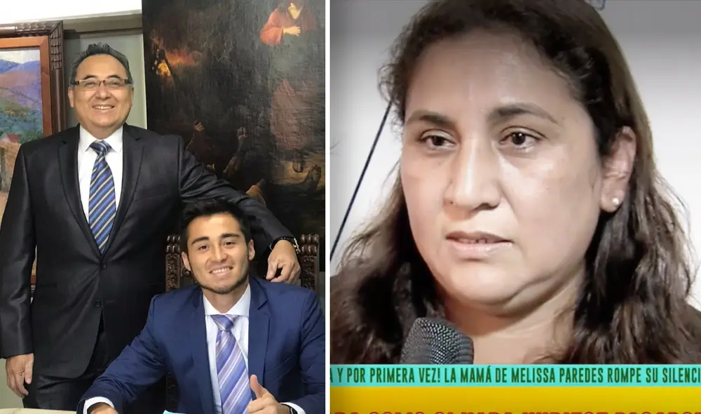 La familiar de Melissa Paredes le pidió a Jorge Cuba mantenerse al margen. Foto: composición Instagram/captura América TV