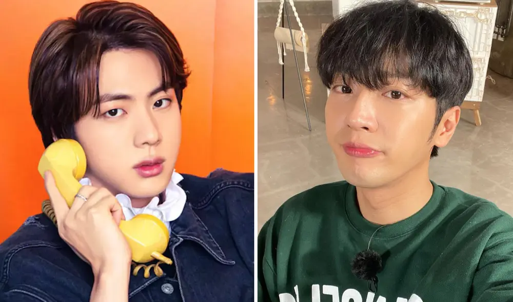 Jin de BTS y Lee Sang Yeob emocionaron a ARMY en Instagram. Foto: composición La República / BIGHIT / Instagram @sangyeob