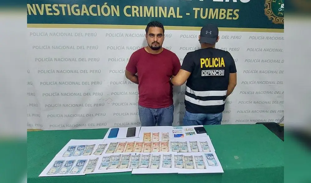 La Policía investiga al intervenido porque tendría responsabilidad en más casos de extorsión. Foto: PNP