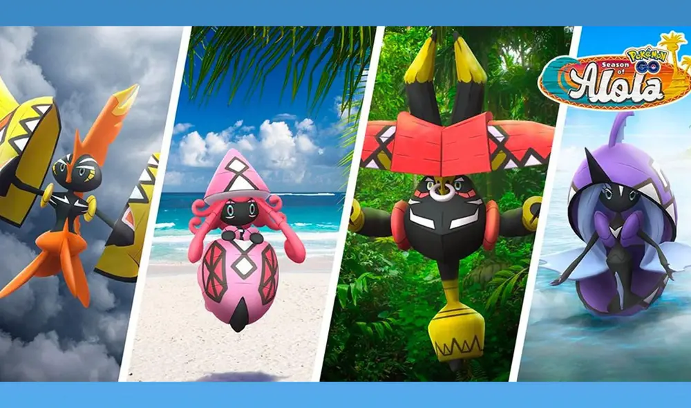 Tapu Koko, Tapu Lele, Tapu Bulu y Tapu Fini aparecerán hasta el 1 de junio. Foto: Niantic