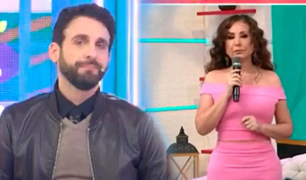Rodrigo González dejó entrever que Janet Barboza recibió advertencia antes de la entrevista. Foto: captura Willax TV, América TV.