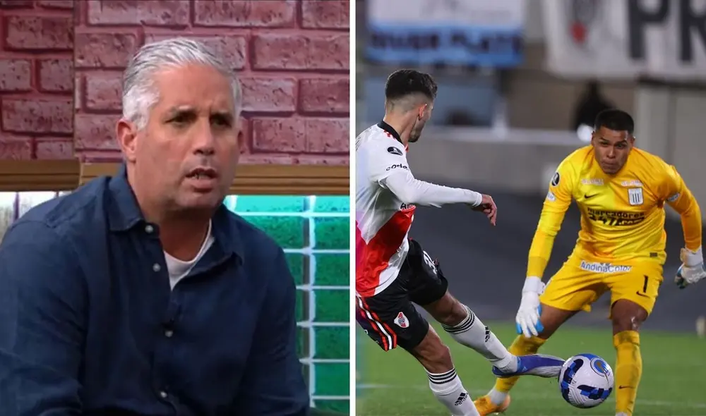 Diego Rebagliati señaló al cuadro blanquiazul tras caer duramente en Argentina. Foto: Composición/Movistar Deportes/River Plate. Diego Rebagliati señaló al cuadro blanquiazul tras caer duramente en Argentina. Foto: Composición/Movistar Deportes/River Plate.