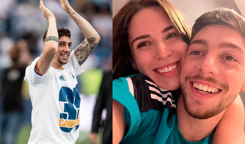 Mina Bonino junto a su esposo Federico Valverde. Foto: Twitter Mina Bonino junto a su esposo Federico Valverde. Foto: Twitter