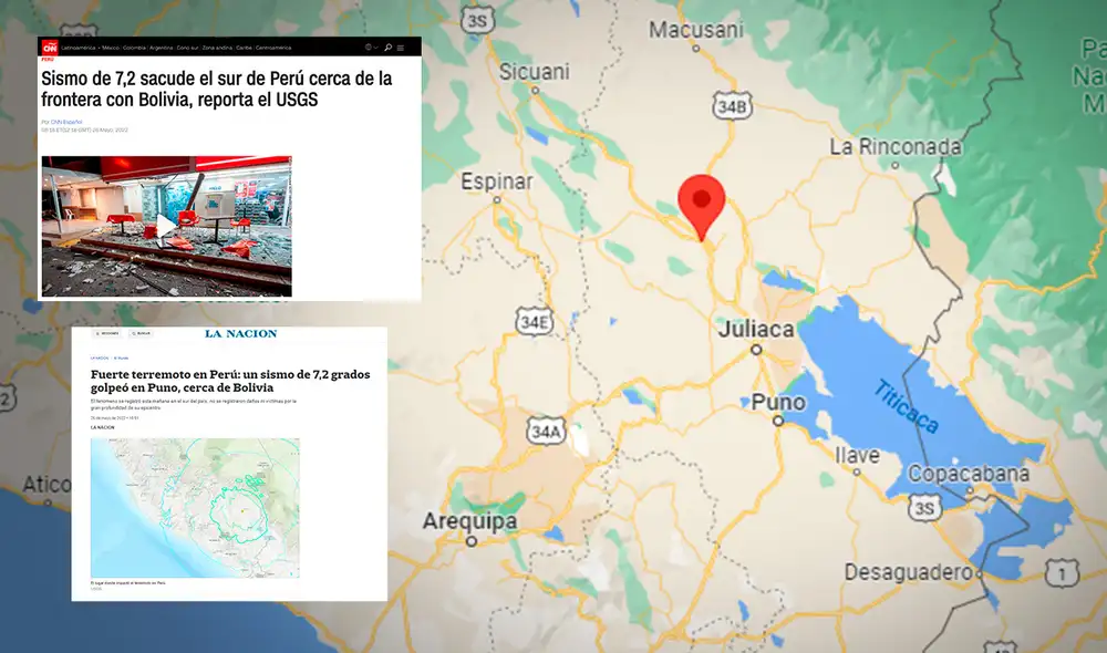 El temblor también se sintió en Chile y en Bolivia. Foto: BNO El temblor también se sintió en Chile y en Bolivia. Foto: BNO