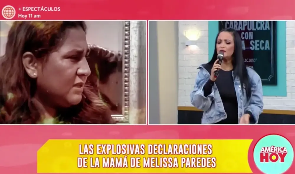 Mariella Zanetti le responde a la madre de Melissa Paredes. Foto: América hoy/captura Mariella Zanetti le responde a la madre de Melissa Paredes. Foto: América hoy/captura