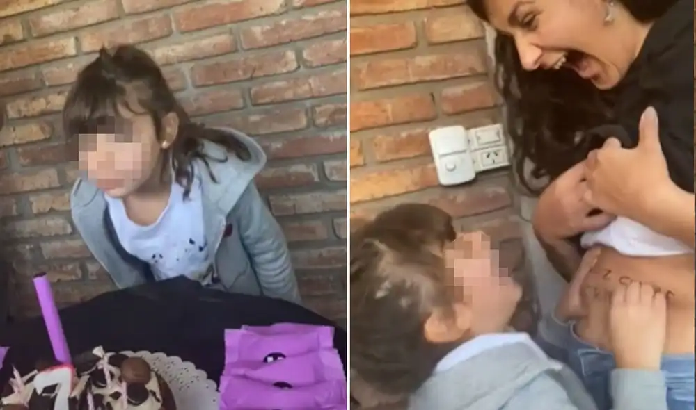 La tierna reacción de la menor logró volverse viral en las redes sociales. Foto: captura de TikTok