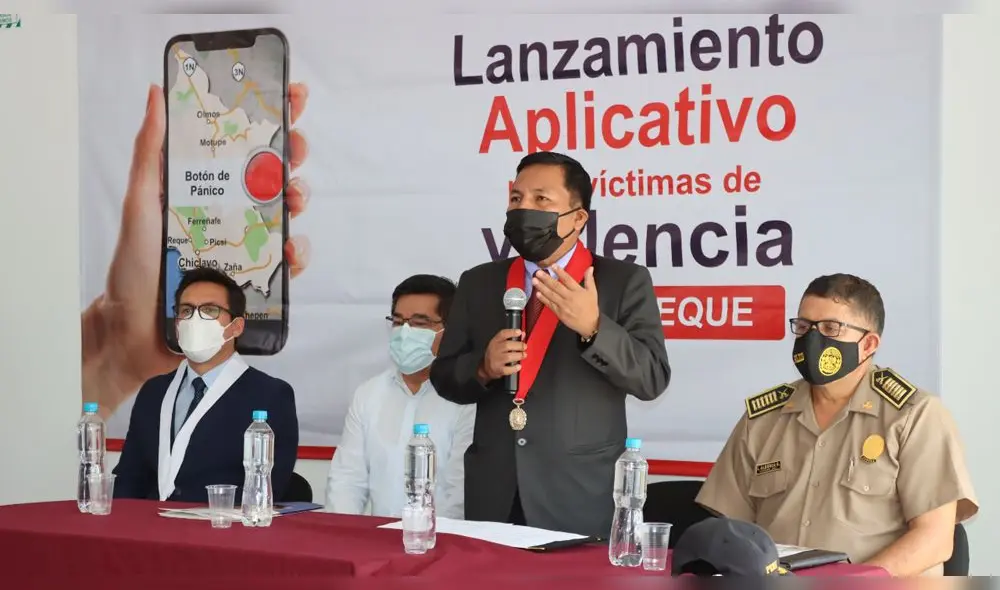 Magistrado Juan Guillermo Piscoya en el lanzamiento del aplicativo Botón de Pánico. Foto: Corte de Lambayeque. Magistrado Juan Guillermo Piscoya en el lanzamiento del aplicativo Botón de Pánico. Foto: Corte de Lambayeque.