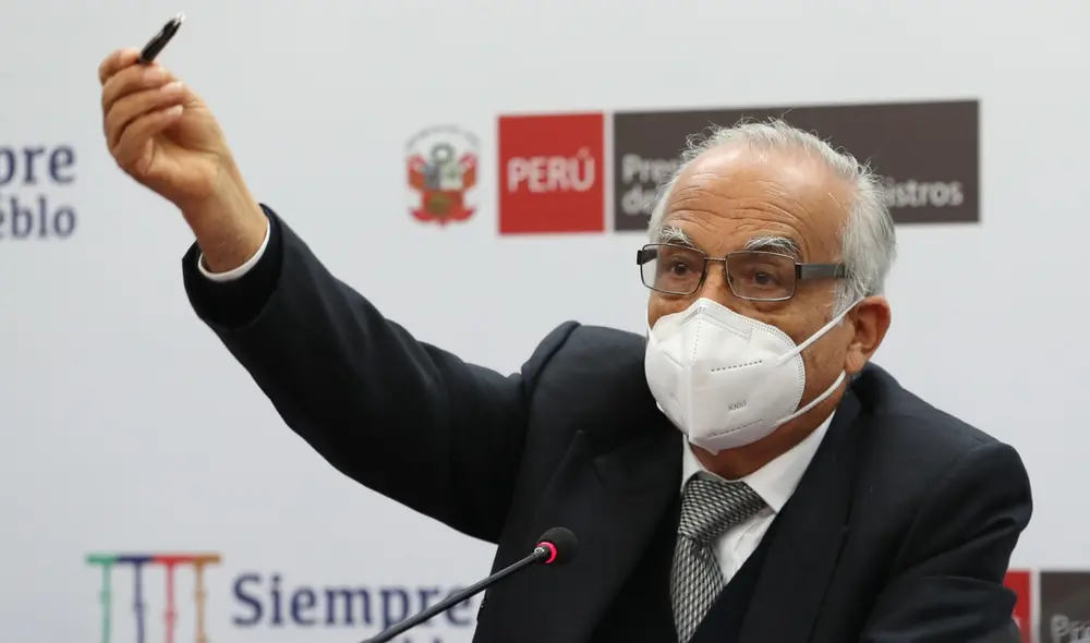 El jefe del gabinete pidió a los comuneros deponer su medida de fuerza. Foto: PCM El jefe del gabinete pidió a los comuneros deponer su medida de fuerza. Foto: PCM