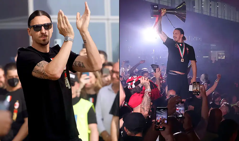 Zlatan Ibrahimovic lleva anotados 92 goles con la camiseta del AC Milan. Foto: composición/EFE Zlatan Ibrahimovic lleva anotados 92 goles con la camiseta del AC Milan. Foto: composición/EFE