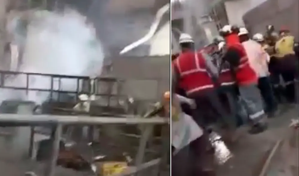 De acuerdo a videos, trabajadores trataron de auxiliar a la víctima. Foto: Captura Punto de quiebre