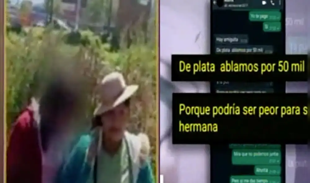 Mediante mensajes de WhatsApp, la menor chantajeaba a sus padres exigiéndoles el monto de 50.000 soles. Foto: captura de Latina Mediante mensajes de WhatsApp, la menor chantajeaba a sus padres exigiéndoles el monto de 50.000 soles. Foto: captura de Latina