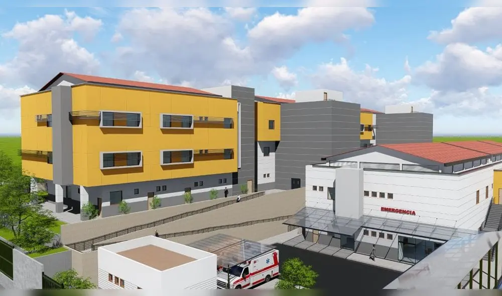 Maqueta del futuro Hospital Santiago Apóstol de la ciudad de Bagua Grande. Foto: GOREA.