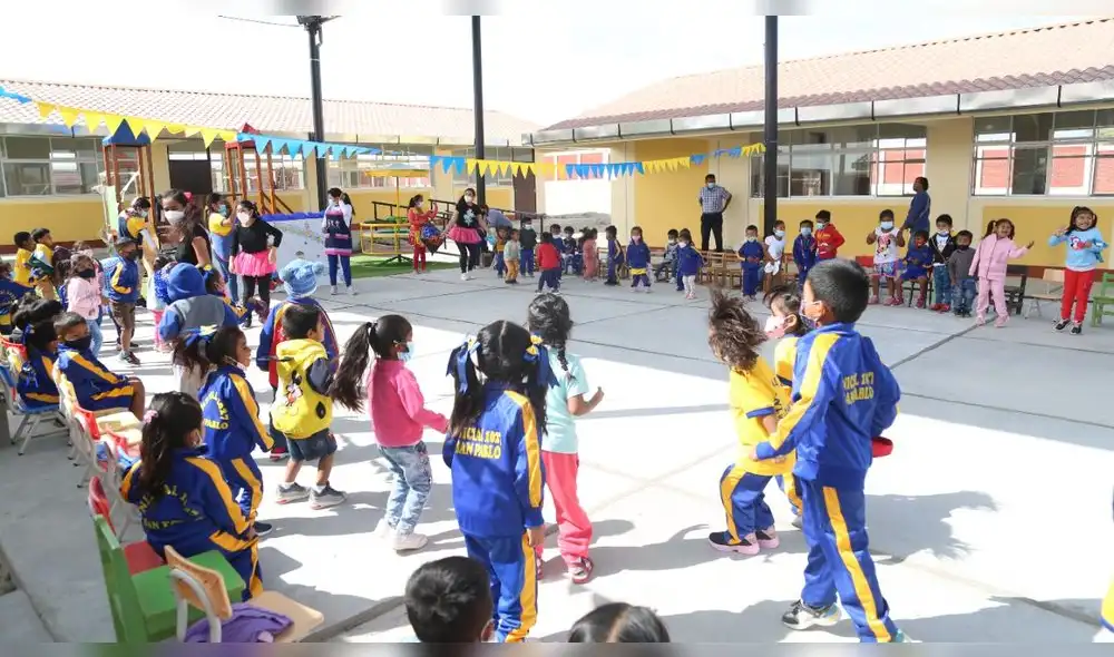 Los niños disfrutaron de actividades recreativas. Foto: UNP