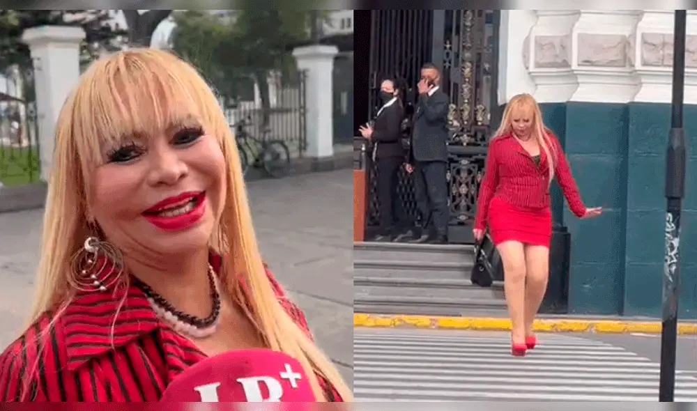 Susy Díaz causó gran emoción en su visita al Congreso de la República. Foto: composición GLR Susy Díaz causó gran emoción en su visita al Congreso de la República. Foto: composición GLR