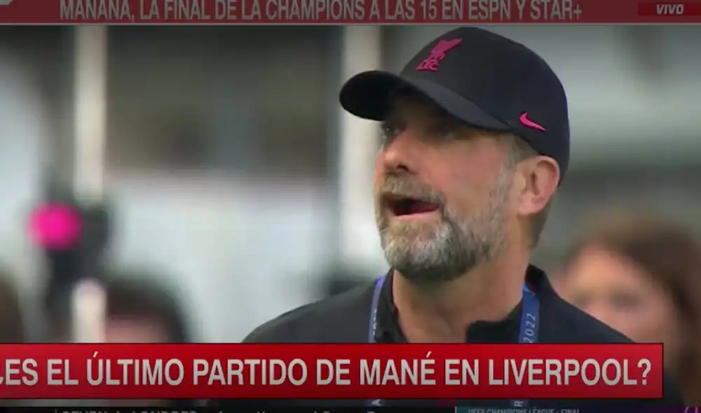 Jürgen Klopp disputará su tercera final de Champions League con los Reds. Foto: captura/ESPN