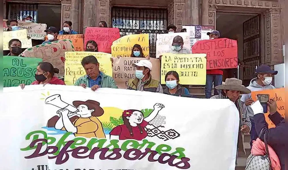 Realizaron plantón. Foto: La República