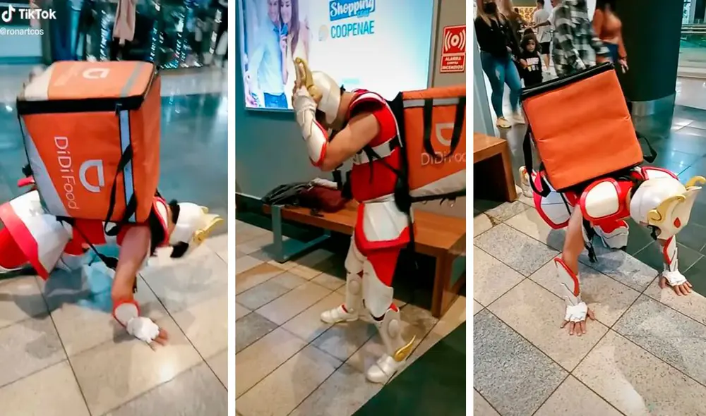 Esta no sería la primera vez que el joven utiliza un traje de un clásico personaje, ya que ha sorprendido como héroe de Marvel y DC Comics. Foto: captura de TikTok Esta no sería la primera vez que el joven utiliza un traje de un clásico personaje, ya que ha sorprendido como héroe de Marvel y DC Comics. Foto: captura de TikTok