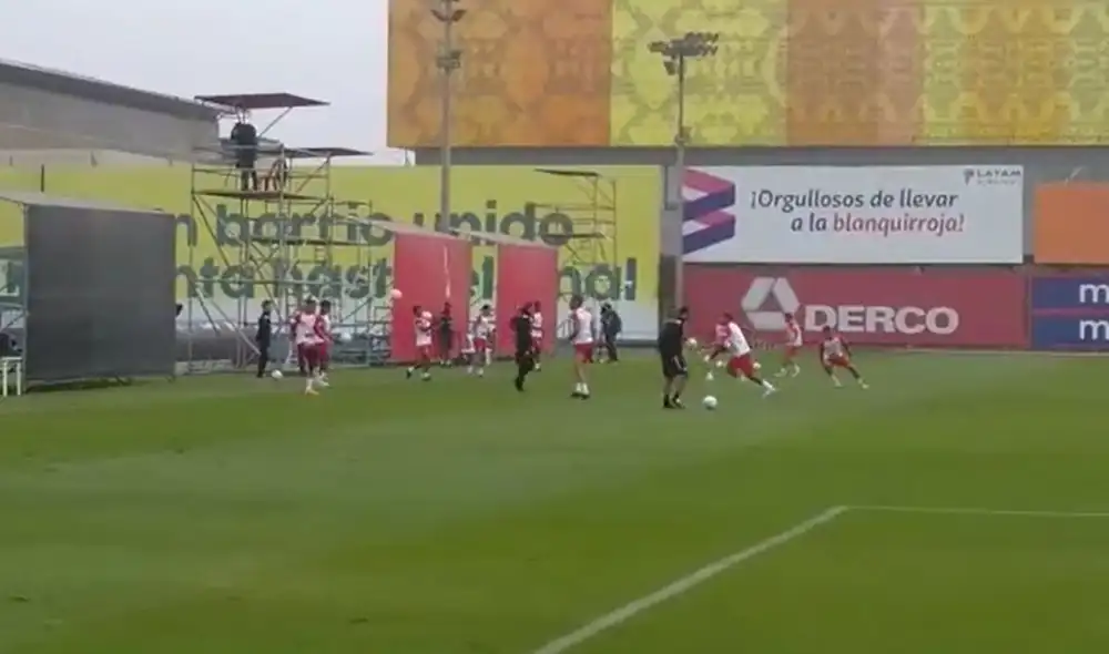 Entrenamiento en la Videna de este viernes 27. Foto: Christian Cuchillo/La República.