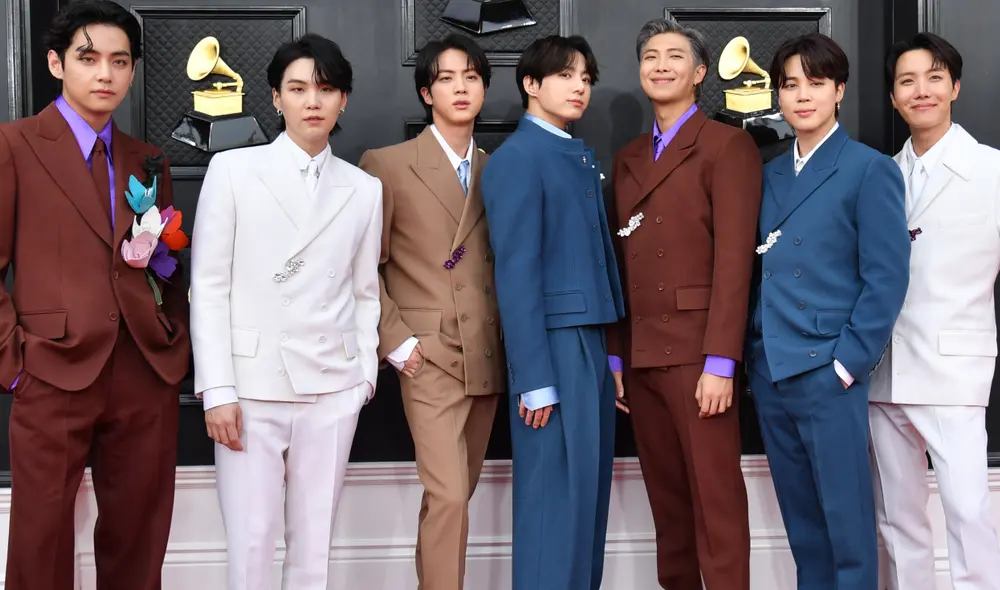 BTS se presentó en los Grammy 2022 en el mes de abril. Ahora, participará de un programa de radio para Apple Music 1. Foto: AFP