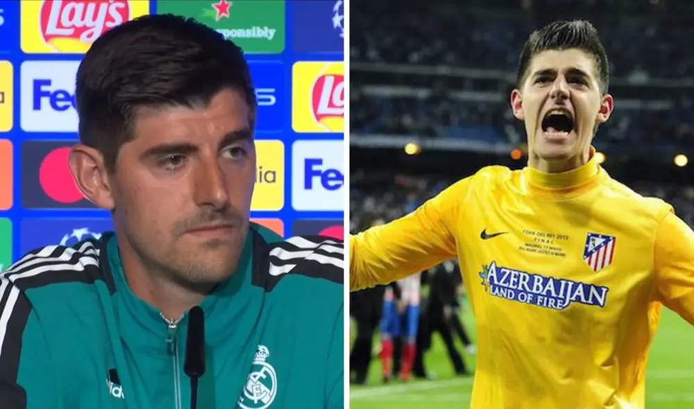 El arquero de la selección belga no tuvo los mejores recuerdos al referirse a su anterior club. Foto: composición/Real Madrid/Atlético Madrid