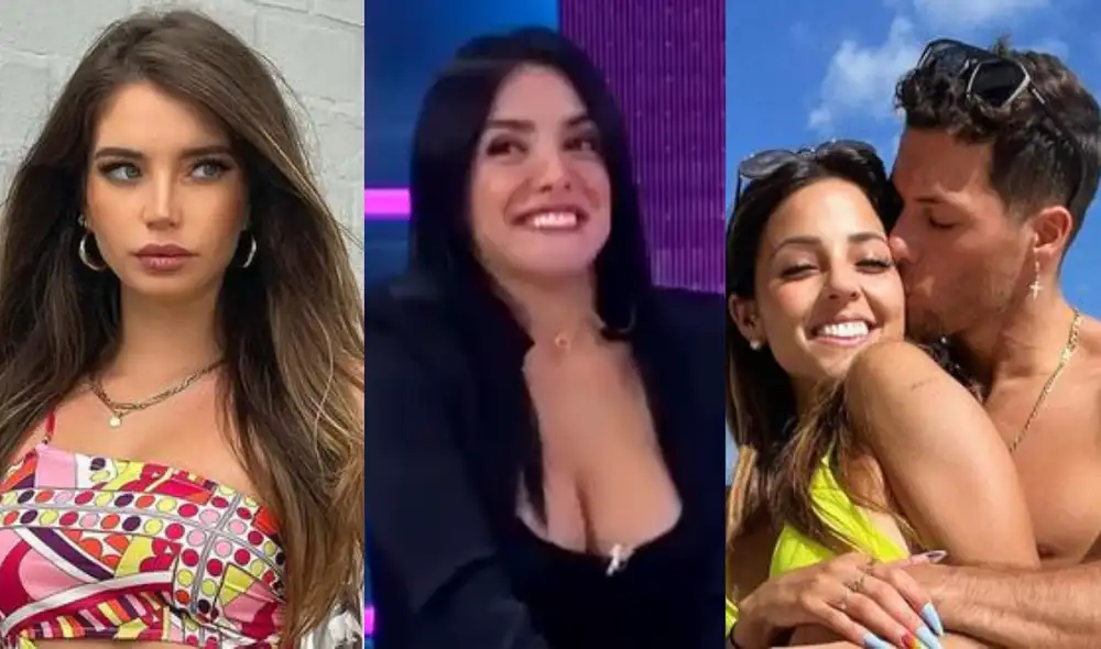 Rosángela Espinoza dio detalles sobre este supuesto triángulo amoroso de la farándula. Foto: Composición LR / América TV / Instagram.