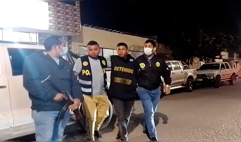 Sujeto cumplirá detención preliminar por presunta organización criminal. Foto: PNP Sujeto cumplirá detención preliminar por presunta organización criminal. Foto: PNP