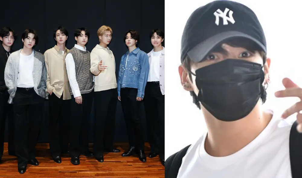 Idol más joven de BTS, Jungkook, tiene agenda pendiente en Los Ángeles, por eso adelantó su llegada al aeropuerto. Foto: composición Hybe/mydaily Idol más joven de BTS, Jungkook, tiene agenda pendiente en Los Ángeles, por eso adelantó su llegada al aeropuerto. Foto: composición Hybe/mydaily