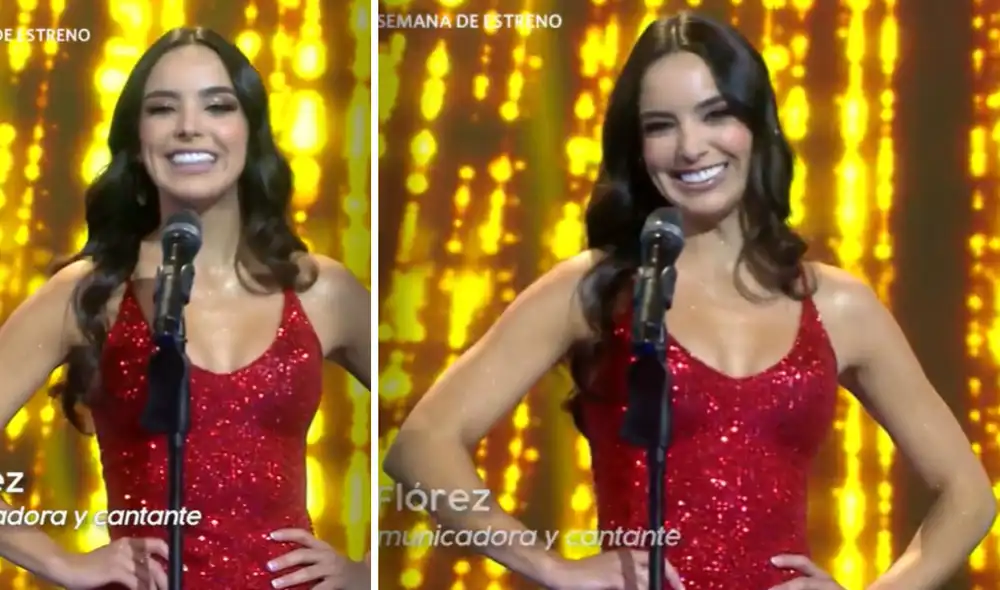 Valeria Flórez sorprendió con su contundente respuesta en el Miss Perú. Foto: composición captura América TV Valeria Flórez sorprendió con su contundente respuesta en el Miss Perú. Foto: composición captura América TV