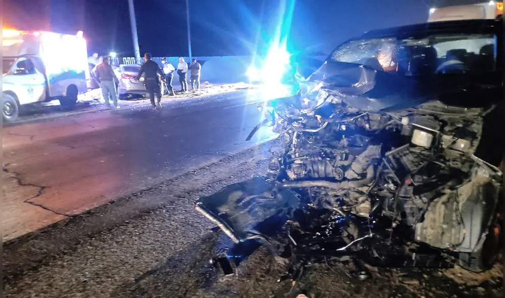 El chófer del automóvil no resistió y murió camino al hospital. Foto: Seguridad Ciudadana Nuevo Chimbote.