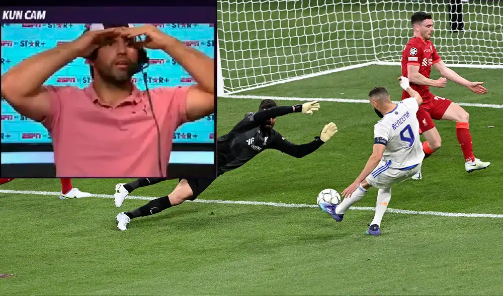 Karim Benzema anotó un gol, pero lo anularon. Foto: captura Karim Benzema anotó un gol, pero lo anularon. Foto: captura