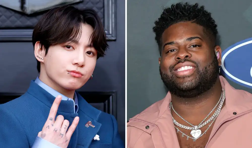 Jungkook de BTS y Pink Sweat$ sorprendieron a sus seguidores con un TikTok juntos. Foto: composición/ La República/ AFP
